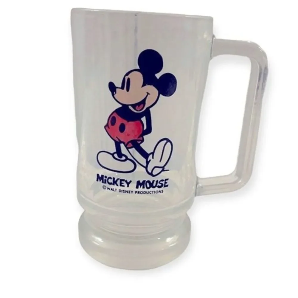 Vintage! Mickey Mouse Glass Mug‎